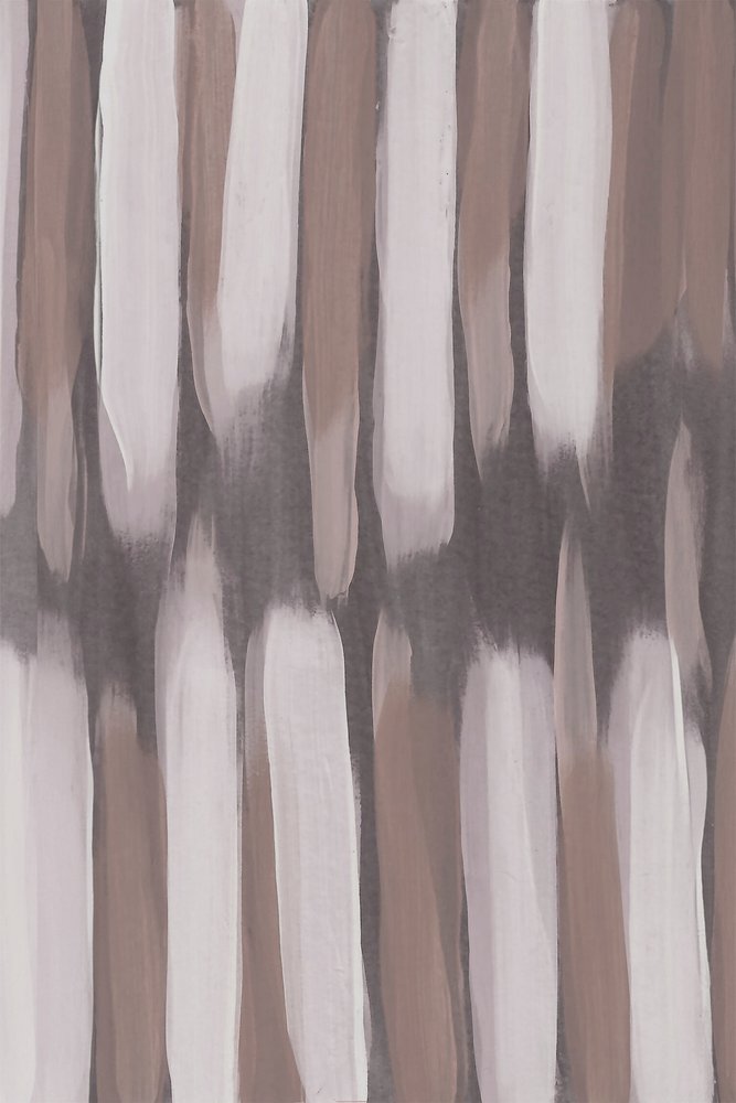 Neutrale penseelstreken – Abstract door Lori Ann Folz