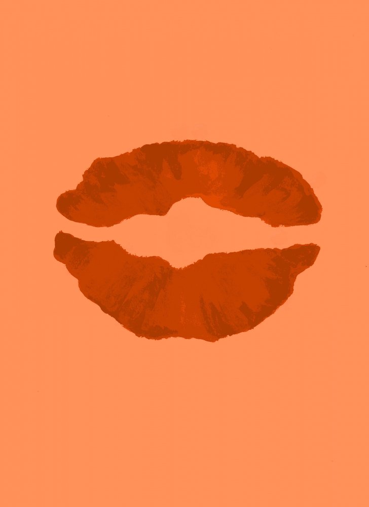 Gevulde oranje lippen door Lori Ann Folz