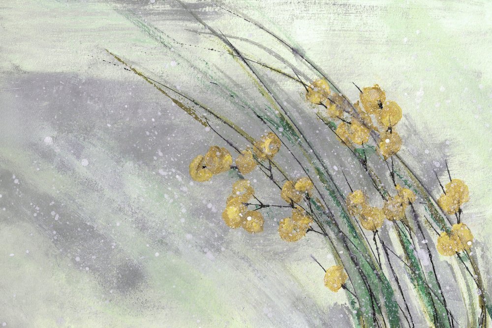Zachte gele bloemen door Lori Ann Folz