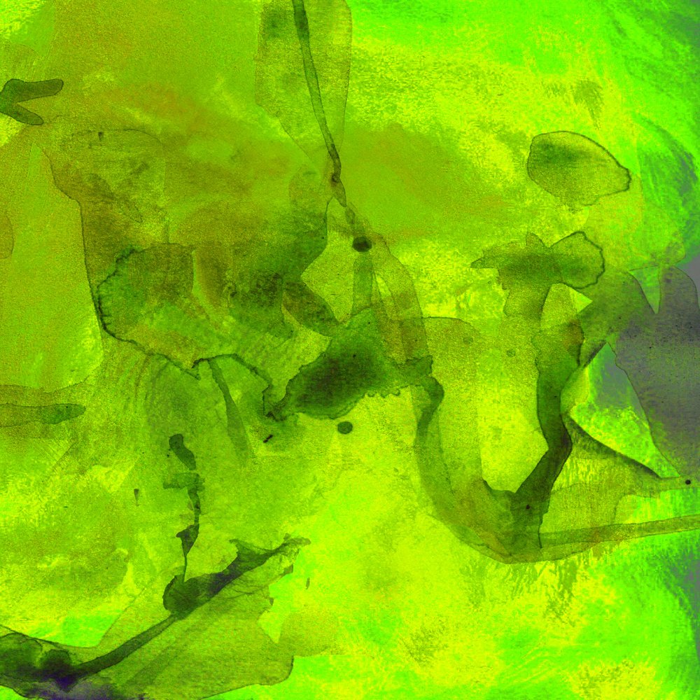 Levendig groen, vloeiend abstract door Lori Ann Folz