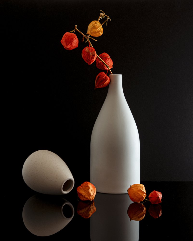 Stilleven met moderne Chinese lantaarn door Louie Luo