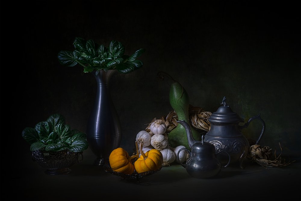Stilleven ‘Dark Harvest’ door Lydia Jacobs