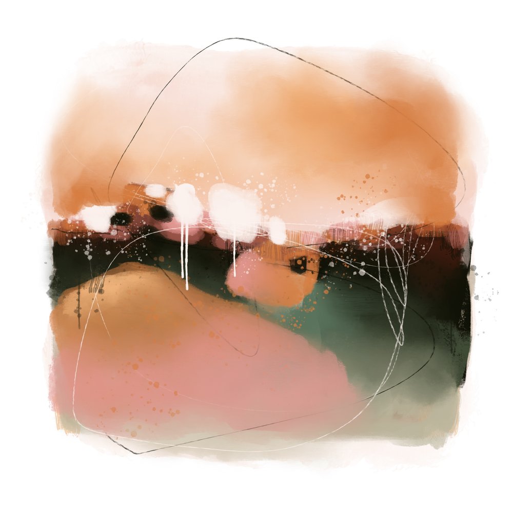 Zachte, abstracte horizon door MANSI SAXENA