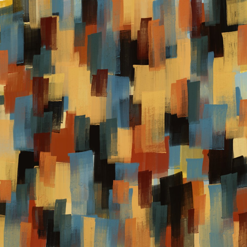 Levendig abstract stadsgezicht door MANSI SAXENA