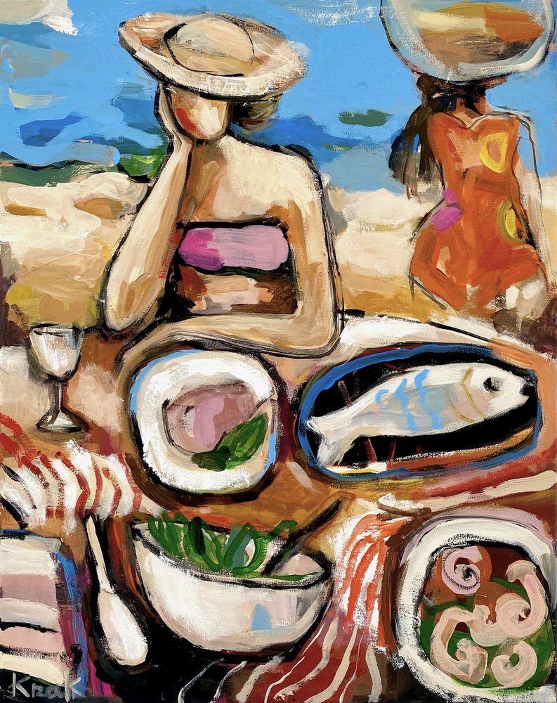 Kleurrijke strandlunch door Magdalena  Krzak