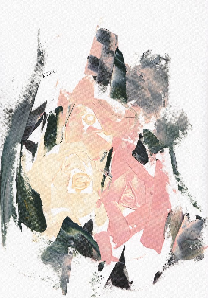 Abstracte roze rozen door Maira Ribena