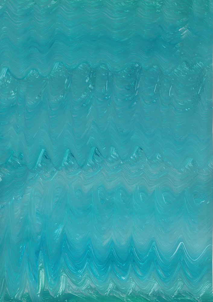 Vloeiende blauwgroene beweging door Maira Ribena