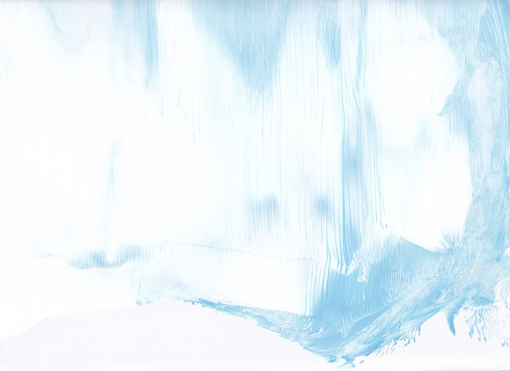 Zachtblauwe minimalistische flow door Maira Ribena