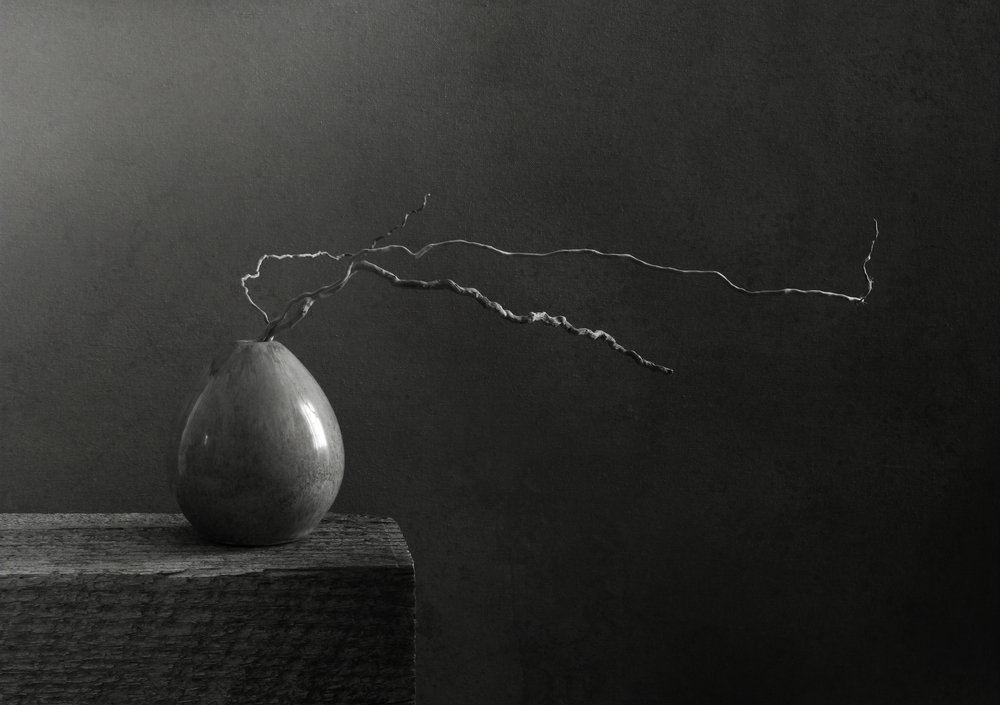 Monochrome peer en tak door Margaret Halaby