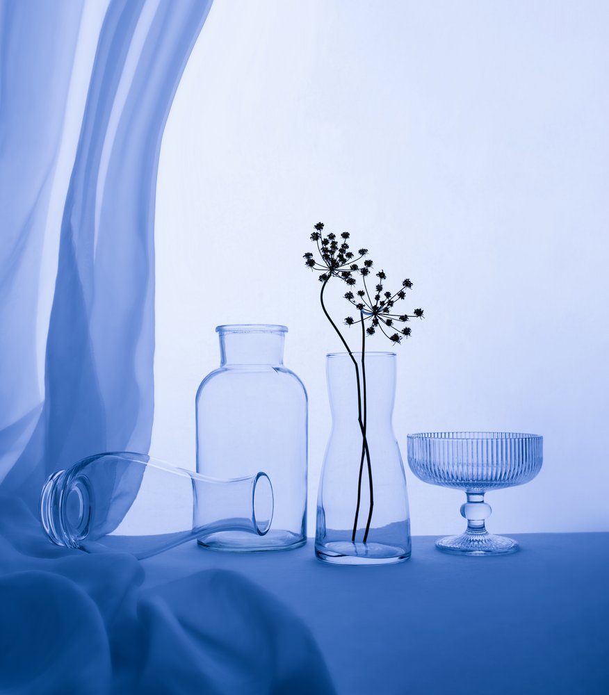 Rustig blauw stilleven door Margareth Perfoncio
