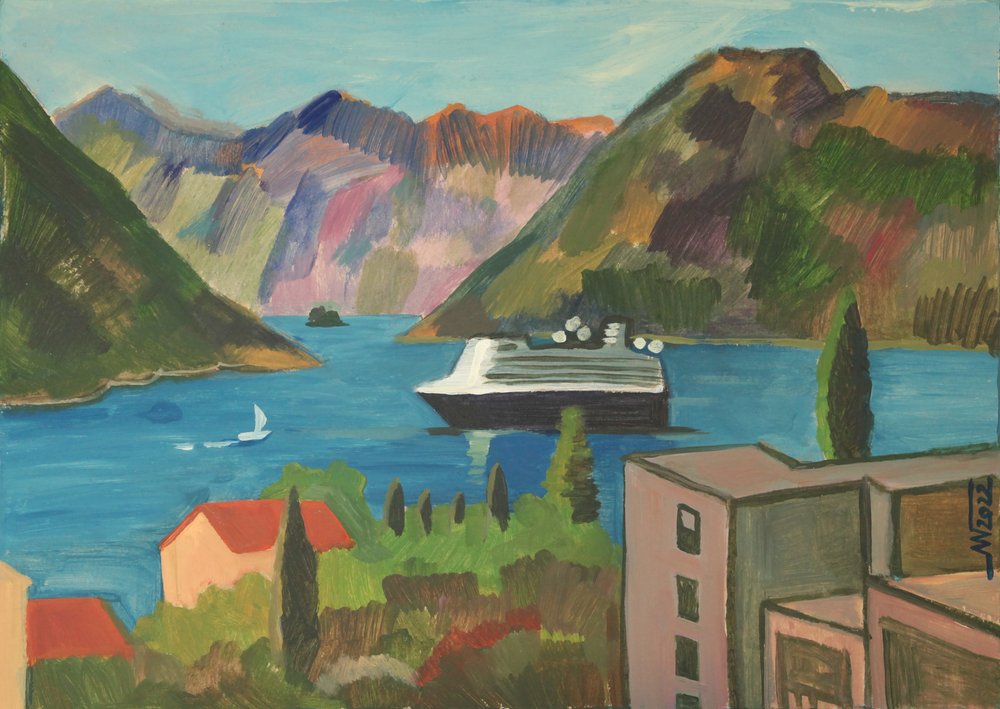 Kleurrijke fjordcruise door Marina Gorkaeva