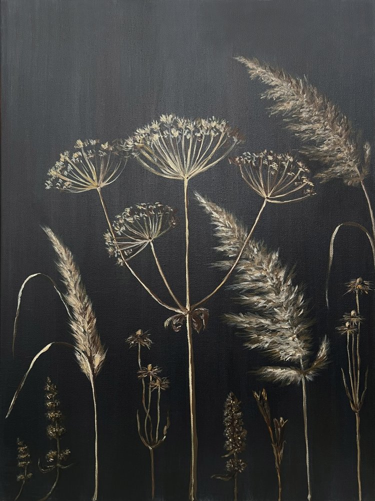 Gouden botanische silhouetten door Marina Kozyr