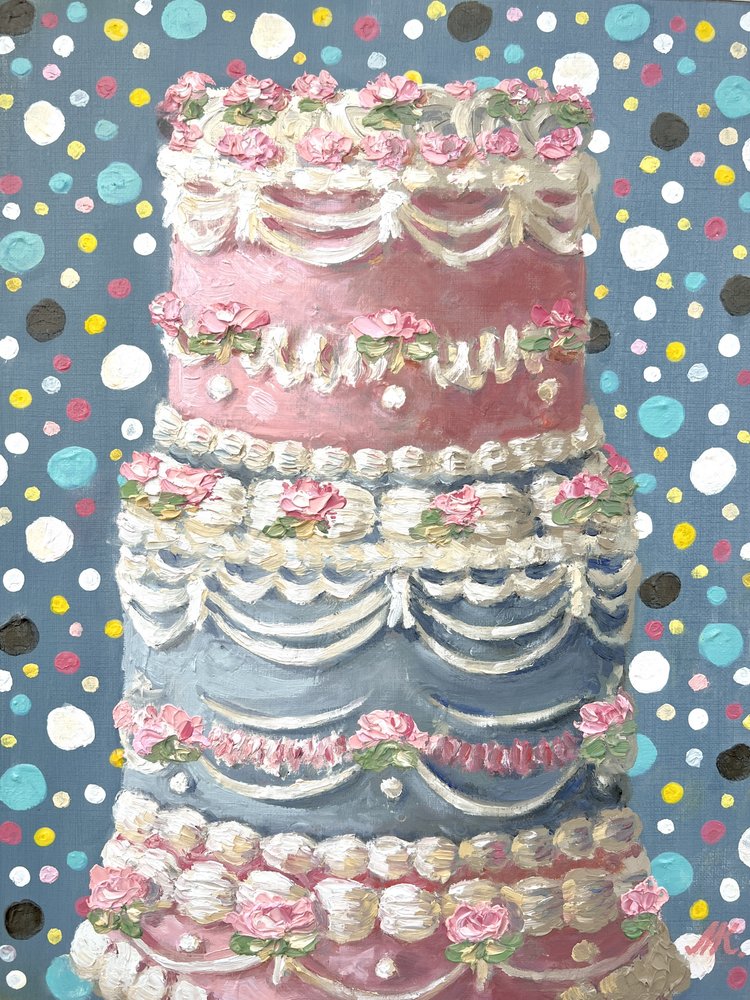 Pastelroze taart door Marina Kozyr
