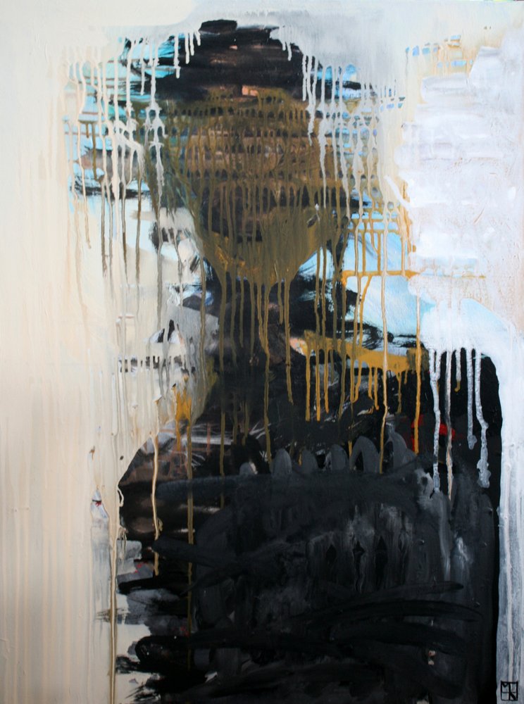 Donkere abstracte figuur door Marina Nelson