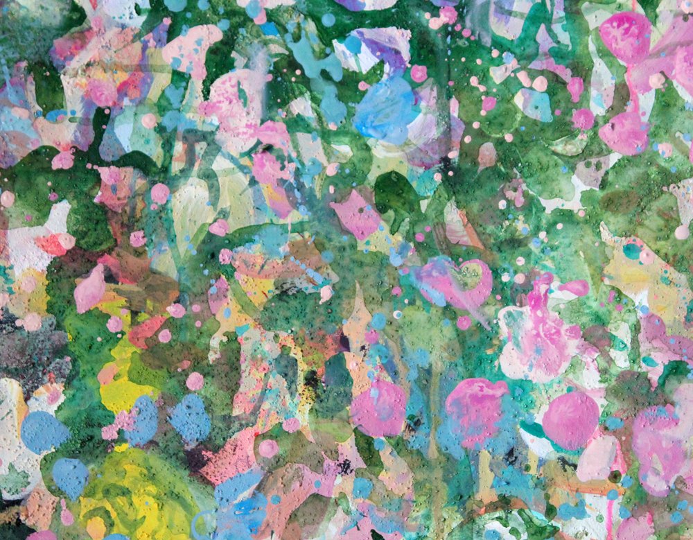 Levendige abstracte tuin door Marina Nelson