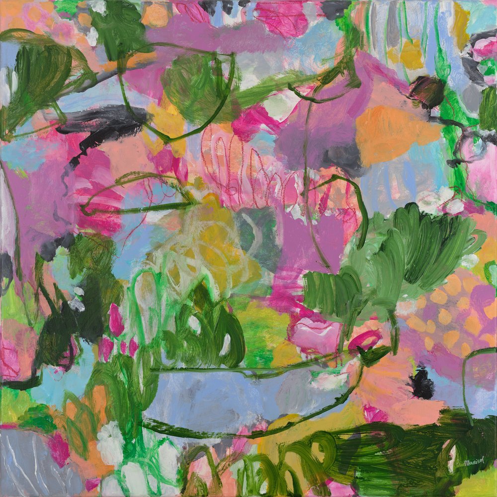 Kleurrijke abstracte tuin door Marisol Evora