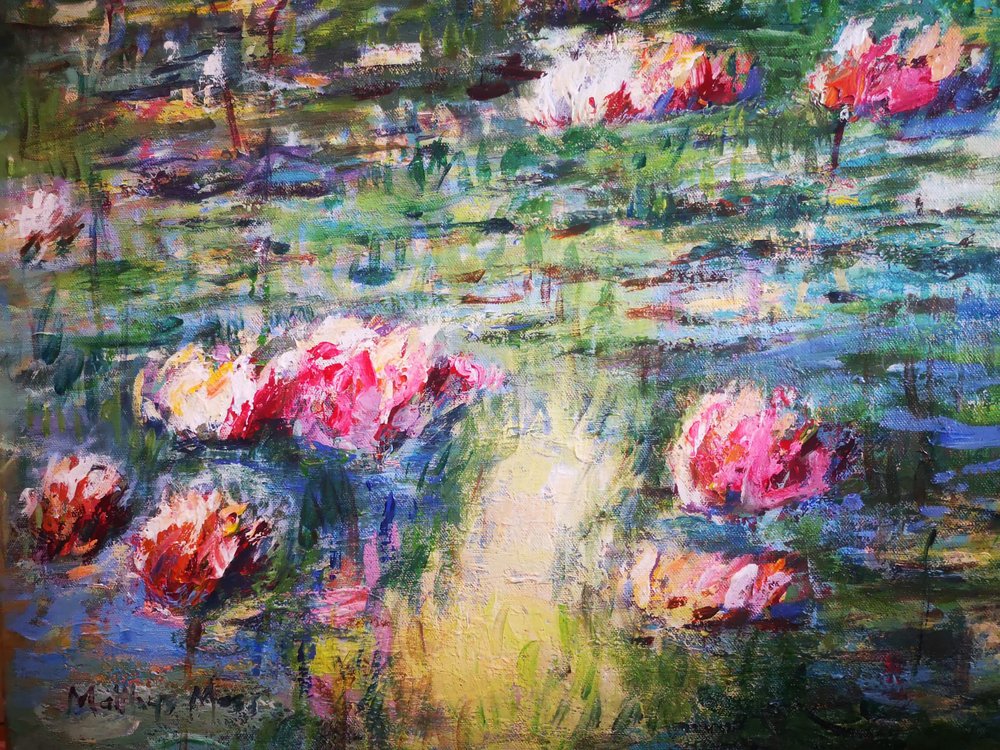 Levendige waterlelies door Matthys Moss