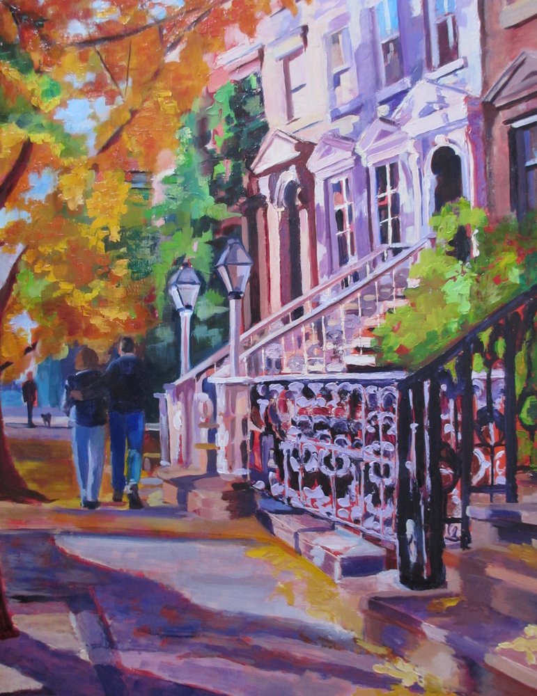 Herfstwandeling door de stad door Maxine Shore