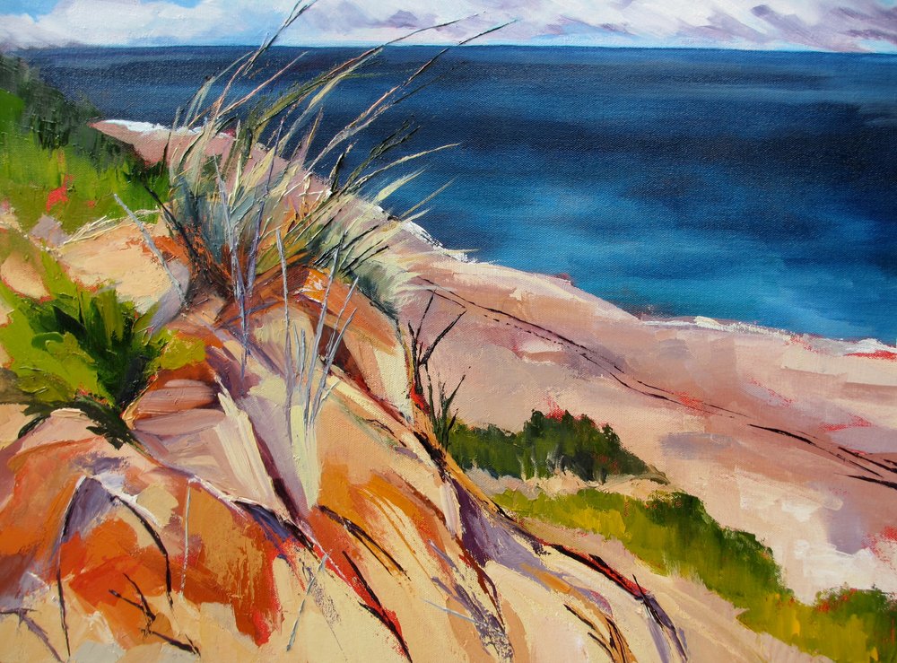 Strandgras en duinen door Maxine Shore