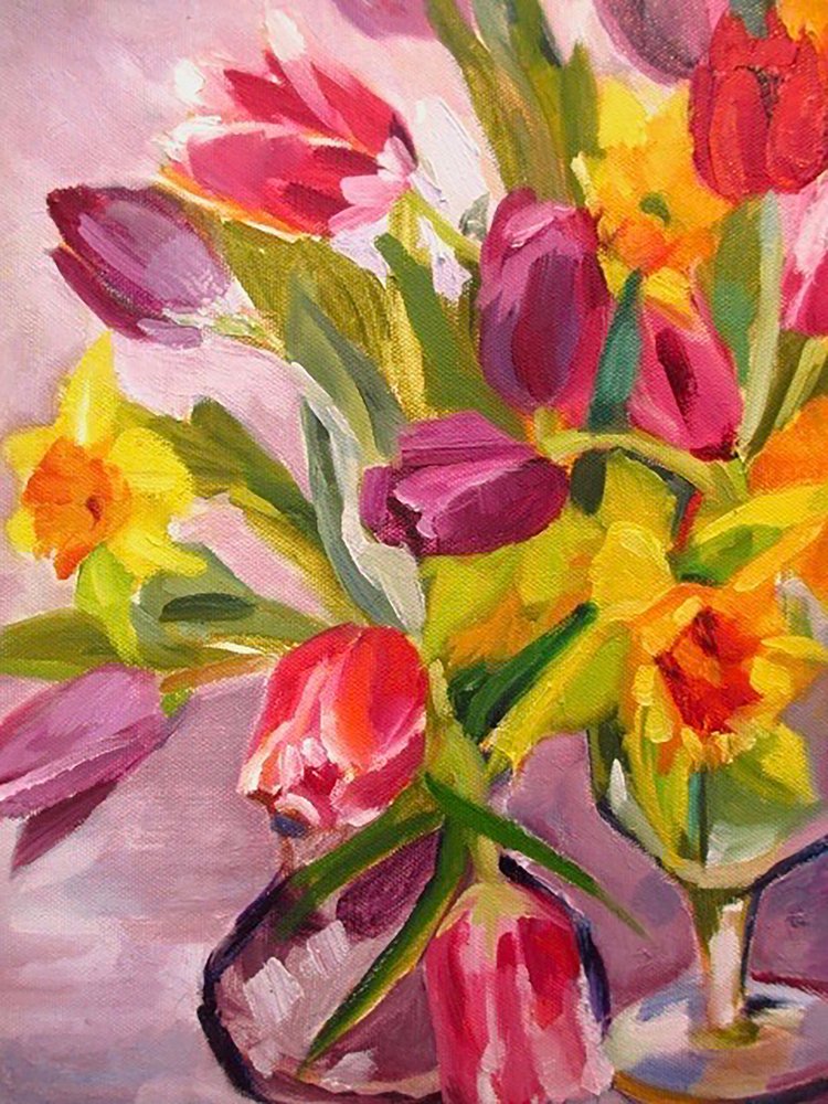 Kleurrijke lentebloemen door Maxine Shore