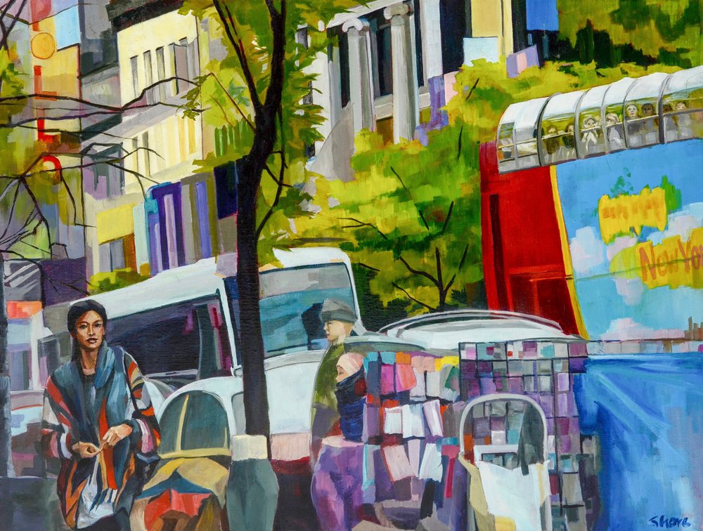 Een drukke straat in New York door Maxine Shore