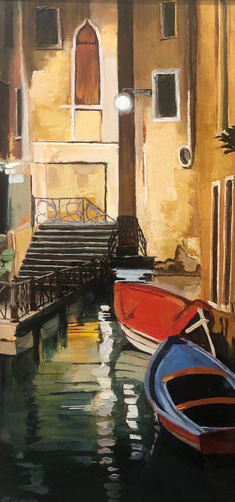 Avondtochten op het kanaal door Maxine Shore