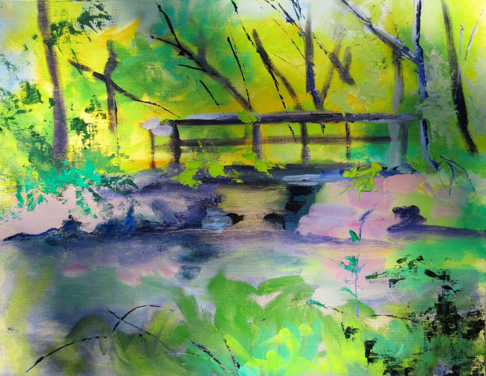 De Serene Forest-brug door Maxine Shore