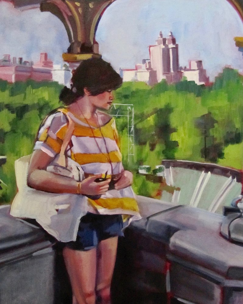 Urban Park: de bedachtzame vrouw door Maxine Shore