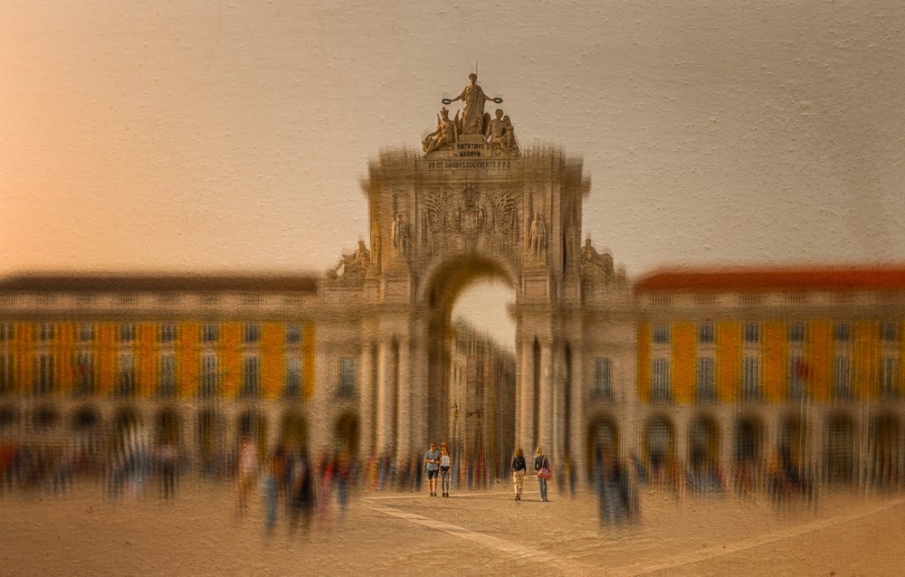 Golden Hour-boog in Lissabon door Molly Fu APA