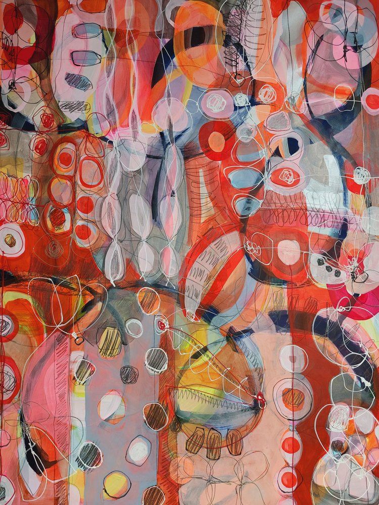 Dynamische abstracte vormen door Monika Riethmueller