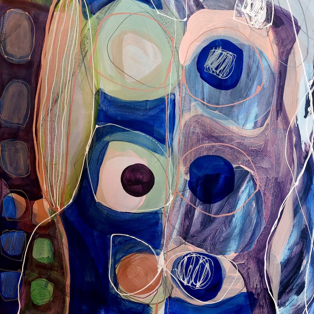 Rustige abstracte vormen door Monika Riethmueller