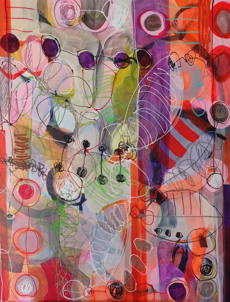 Levendige abstracte lagen door Monika Riethmueller