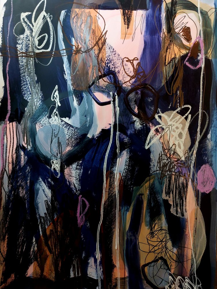Levendige abstracte beweging door Monika Riethmueller