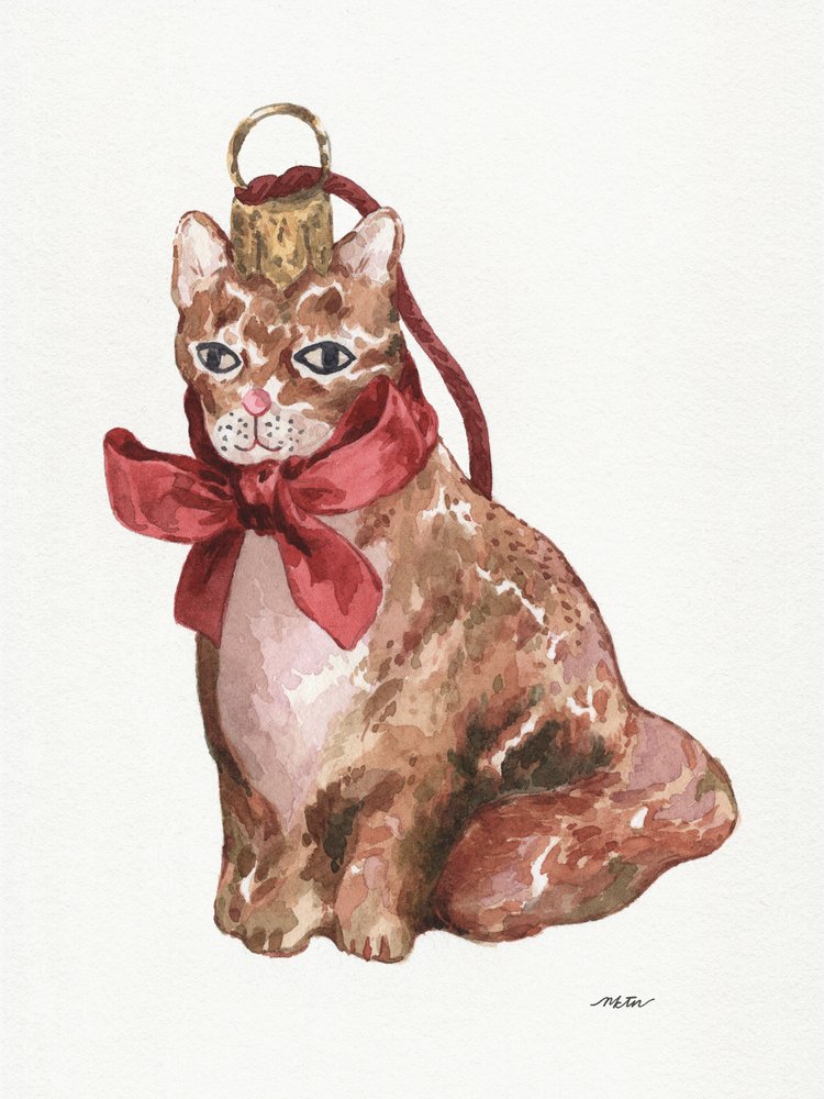 Sierlijk kattenornament door NKTN