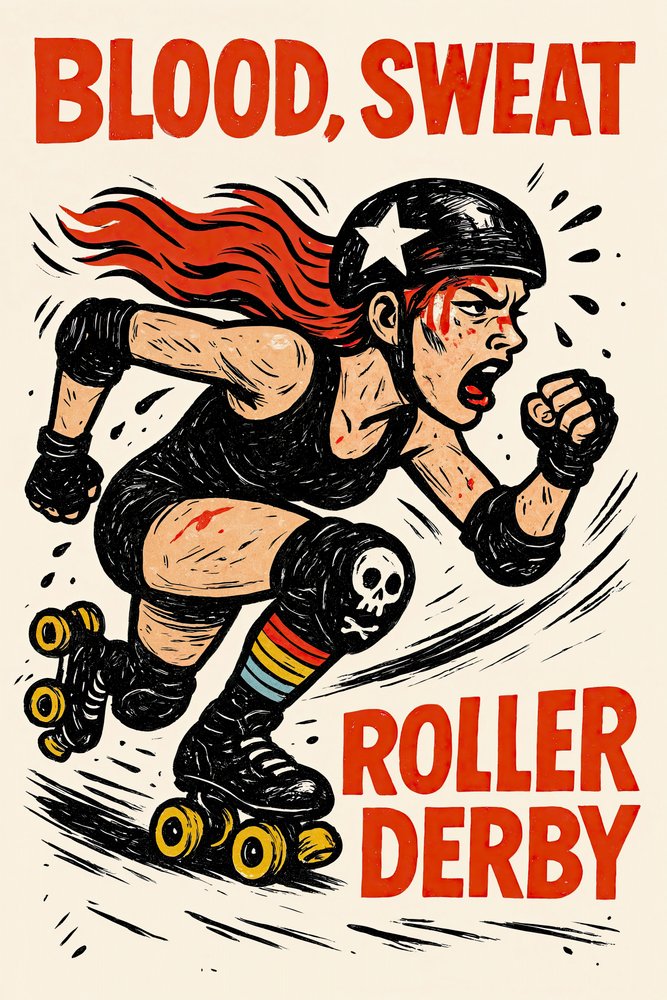 Blood Sweat Roller Derby door Natalie Bruns