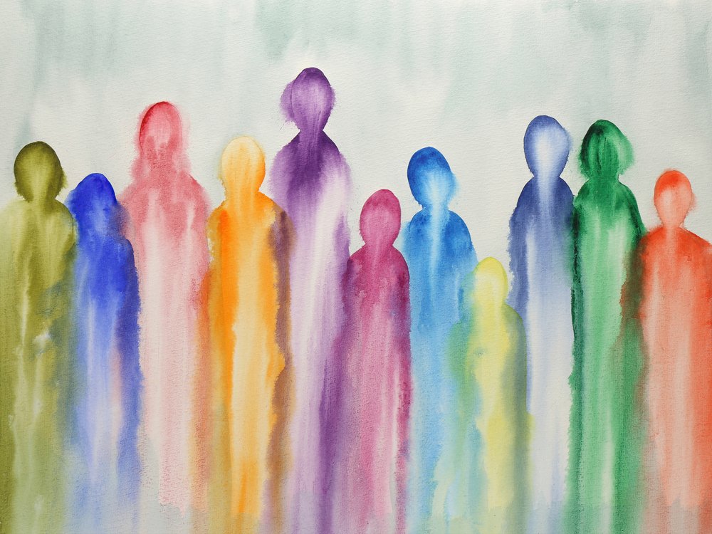 Kleurrijke abstracte figuren door Natalie Bruns