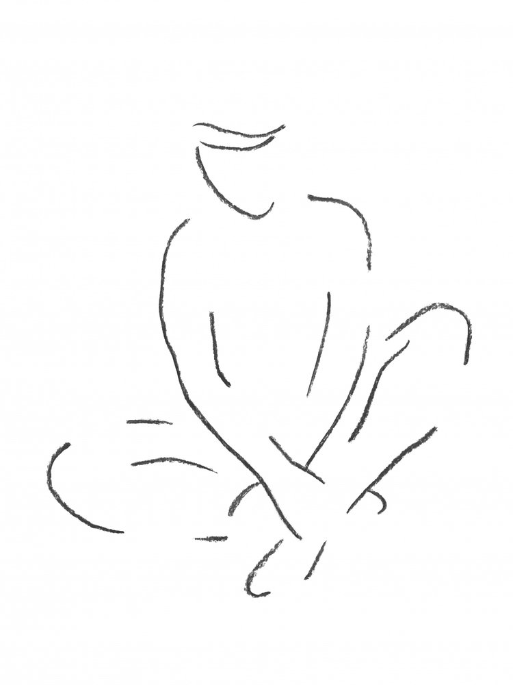 Zittende meditatie door Natalie Bruns