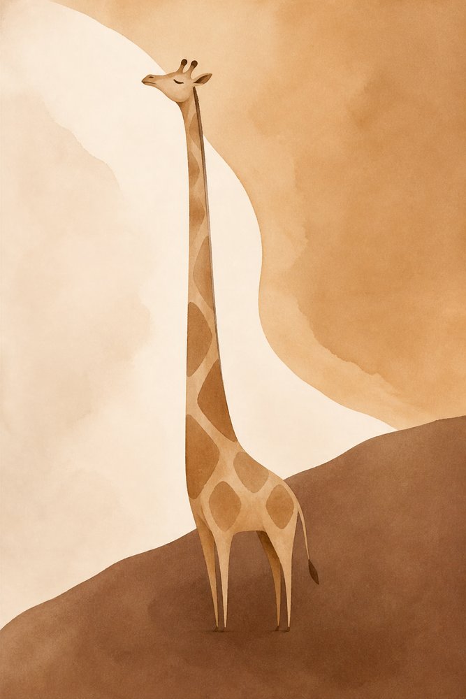 Rustig giraffenlandschap door Natalie Bruns