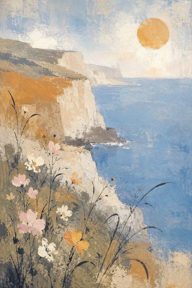 Zonnige kustbloemen door Natalie Bruns