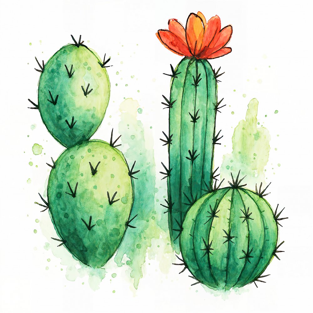Levendige cactusbloesem door Natalie Bruns
