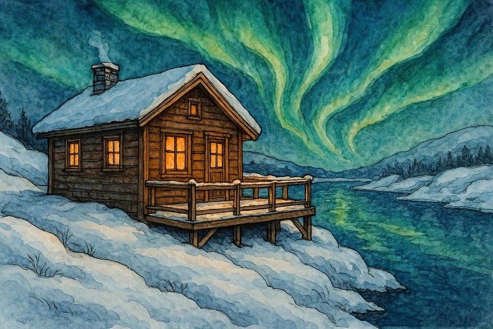 Winterhut Noordlicht door Natalie Bruns