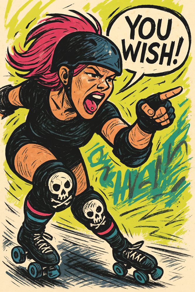 Je zou willen dat je een roller girl was door Natalie Bruns