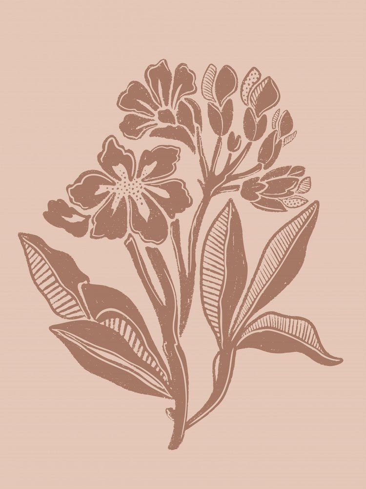 Aardse, botanische bloemen door Nikita Jariwala