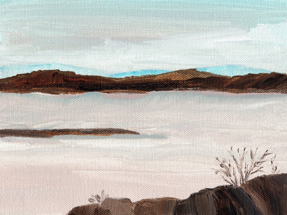 Misty Mountain Lake door Nikita Jariwala