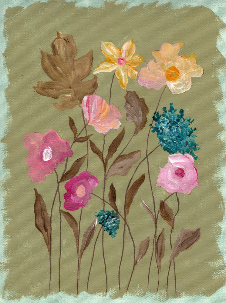 Schilderachtige bloemen in de tuin door Nikita Jariwala