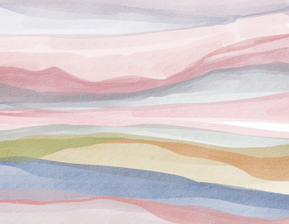 Landschap in pastel- en aquarel door Nikita Jariwala