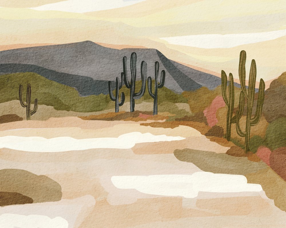 De rust van de Saguaro-woestijn door Nikita Jariwala