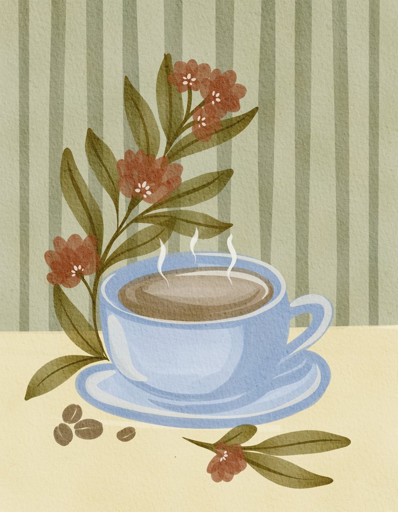 Dampende koffiebloesem door Nikita Jariwala