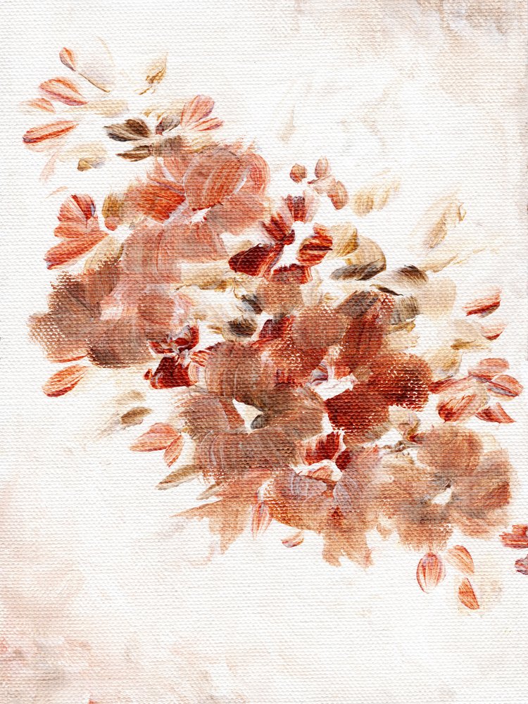 Warme abstracte bloemen door Nikita Jariwala