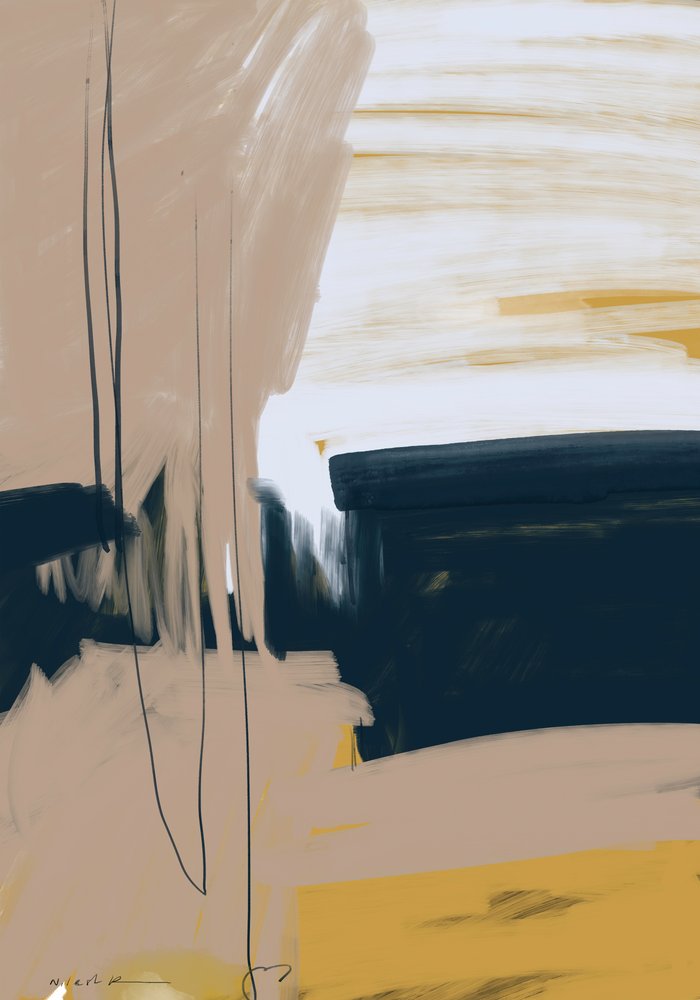 Sereen abstracte horizon door Nilesh Kulkarni